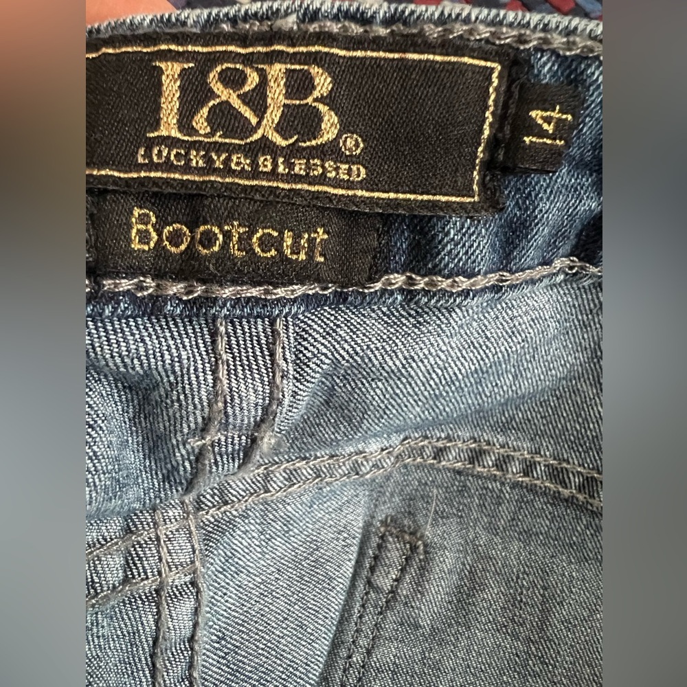 Lucky & Blessed Classic Blue Boot Cut Jeans - Picture 4 of 8